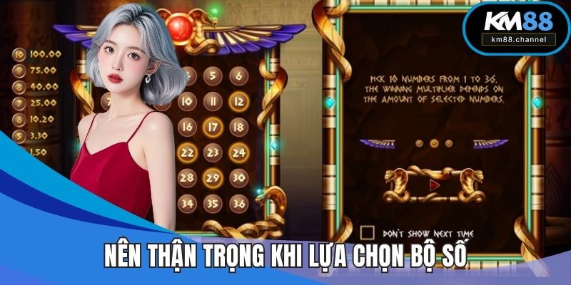 Nên thận trọng khi lựa chọn bộ số